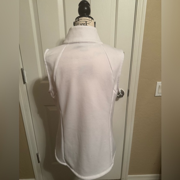 Fila Women's Quilted Fleece Lined Vest White Size XL - Picture 2 of 5